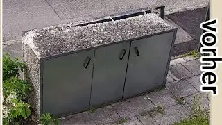 Sanierung eines maroden Mülltonnenhäuschens