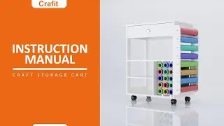 How to install the Crafit organization and storage cart compatible with cricut machine