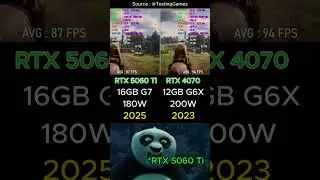 RTX 4070 против RTX 5060 Ti GPU ✅