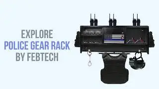 Police Gear Rack - Heavy duty gear rack police Wall Mount cop gear law enforcement rack