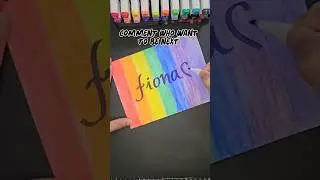 Beautiful name art 🌈 #shorts