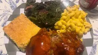 Pookie made me dinner, but didn&rsquo;t want to make jiffy mix cornbread 🙄🙄🤦🏾