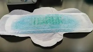 Water absorption test of sanitary napkins