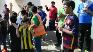 فريق مدرسة صهيب الرومي ومدرسة ابن الأرقم  و  العارضة تمنع الهدف