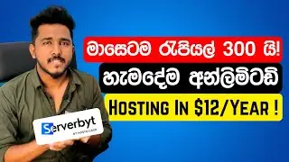 සුපිරි වාසියක් රැ.300යි අන්ලිමිටඩ් හෝස්ට්න්😮❤️Serverbyt vs Godaddy & Hostinger Hosting In $12/Year!