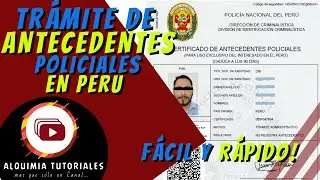¡Sácalo en Minutos! 🕒 Cómo Tramitar el Certificado de Antecedentes Policiales Virtual en Perú 🔥