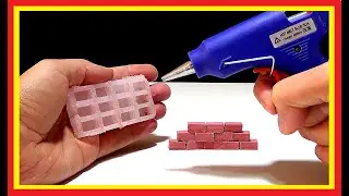 Molde de silicone caseiro para mini tijolos
