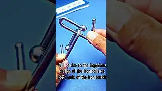 Metal Hook Puzzle  Two Hooks, One Clever Solution #iqtest #brainlearning #tips