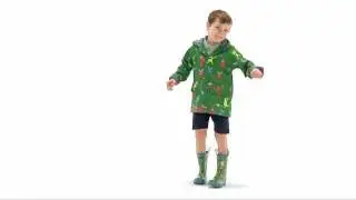 Hatley Monsters Boys' Raincoat, and Rain Boots