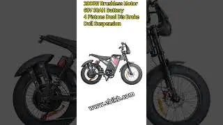 Ride the Baolujie DM-2001: Electric Bike That Looks Like a Motorcycle | 40 MPH Ebike