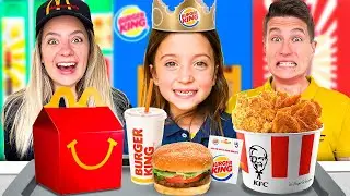 Provocare 24 de ore fast-food acasă! McDonalds VS KFC VS Burger King | Ninna și Matti