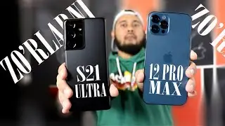 Samsung S21 Ultra va iPhone 12 Pro MAX, Kamera, Tezlik va Audio TEST | O'zbek tilida