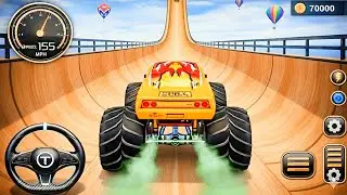Monster Truck Mega Ramp Extreme - Impossible Stunt Racing Master - Android Gameplay 😍