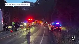 Two-vehicle crash on Highway 191 involved dozens of people