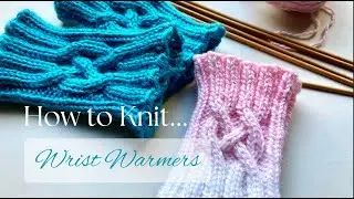 How to Knit Wrist Warmers棒針編織手腕暖套｜無指手套｜Elegant Pattern from DROPS Design