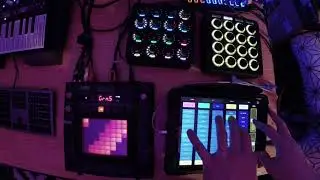 GEST4LT live Ableton performance - Pixel Teeth - Liine Lemur Midi Fighter Twister, Midi Fighter 3D