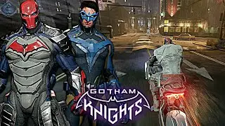 Gotham Knights - EXCLUSIVE Nightwing and Red Hood Free Roam Gameplay!