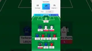 FPL GAMEWEEK 1 @FPL @FOOTBALL