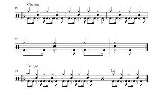 Baby, Don't Cry (人魚的眼淚) (Drum Sheet)
