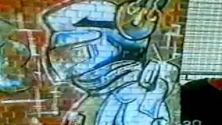 brisbane city  trainline graffitti 95