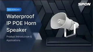 【Product】IP PoE Horn Speaker  | Exceptional Sound & Durability for Any Environment