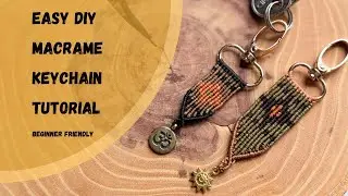 Easy DIY Macrame Keychain Tutorial | Beginner Friendly