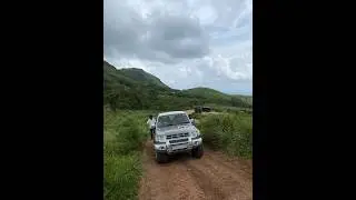 Uluppuni trails in rain POV.  PAJERO SFX, FIELDMASTER,