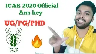 How to download ICAR Exam Ans key | Official News | ICAR 2020 latest update