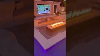 Modern sunken firepit lounge