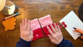 Felt Wallet/Pouch #feltcrafts #sewing #giftcardholder #easycraft #diycrafts