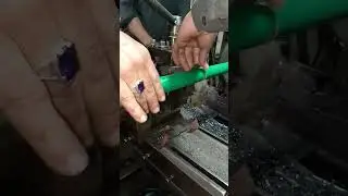 PVC Pipe Lathe Machine Cleaning With Hand ✋ 🧼#pvcpipe #lathemachine #cleaning
