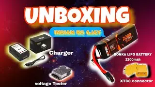 Unboxing Bonka Lipo Battery 2200mah 3S Lipo Battery For Rc Plane|Voltage meter|Lipo Battery Charger
