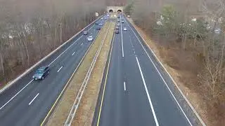 Wilbur Cross Parkway at Heroes tunnel