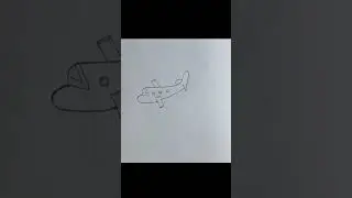 easy #super simple plane draw with pencil #viral #shortsfeed #drawingideas