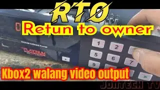 PLATINUM KBOX2 VIDEOKE PLAYER VIDEO/AUDIO OUT PROBLEM