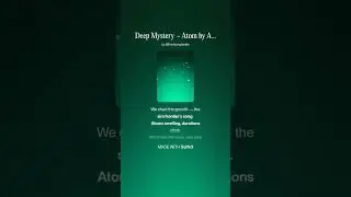 Deep Mystery    Atom by Atom in the  Emerald Sky