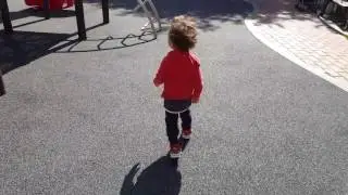 18 months baby running running around a playground(2)