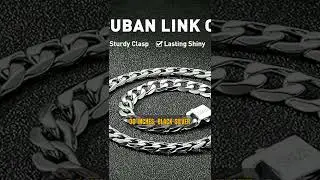 Chain Review  11MM Cuban Link Chain for Men Silver Chains for Men  #freezerreview #amazonproduct