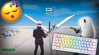 Razer huntsman mini ASMR Chill 😴 1v1 Build fight | Fortnite gameplay 😴
