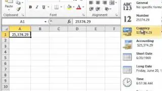 Excel 2010: How To Use Number Formatting - Tutorial Tips and Tricks