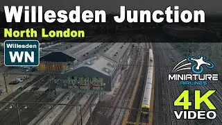Willesden Junction & Depot Aerial Flyover in 4K
