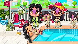 LISA FAIT UN ACCIDENT À LA POOL PARTY EN FAMILLE DANS AVATAR WORLD MISS QUEEN 👑