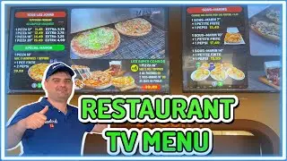 I will design TV menu screens for restaurants