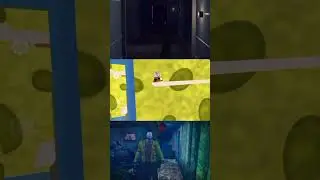 Granny silent residence vs scary killer vs horror sponge granny #shots #granny #gaming #horrorgame