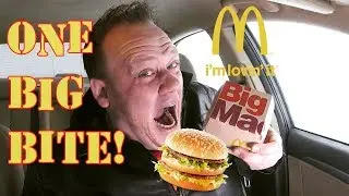 McDonald's ☆ONE BITE BIG MAC☆ Food Challenge!!!