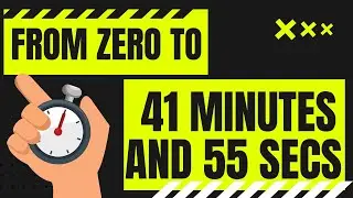 TIMER ! from 0 to 41 mins and 55 secs  in minutes and seconds / 41' 55