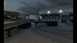 How to reverse park b-double trailer with 180 dergee reversal on ramp in American truck simulator
