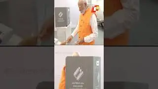 Watch Video: PM Modi Casts His Vote At Polling Booth In Ahmedabad, Gujarat