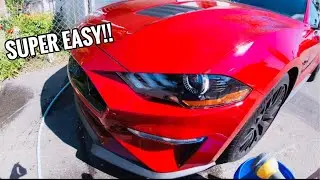 2018+ MUSTANG TINT INSTALL *SUPER EASY*