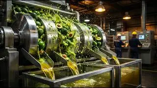 Turning Millions of Avocados Into Oil 🥑 (Factory Process) | How Avocado Oil Is Actually Made